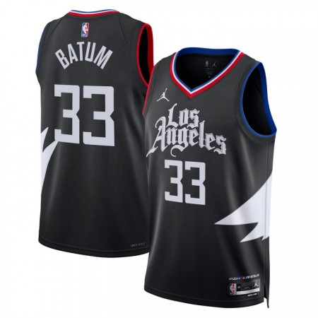 NBA Mænd Trøje Los Angeles Clippers Nicolas Batum 33 2022-23 Jordan Statement Edition Sort Swingman NBA Mænd Trøje Los Angeles Clippers Nicolas Batum 33 2022-23 Jordan Statement Edition Sort Swingman